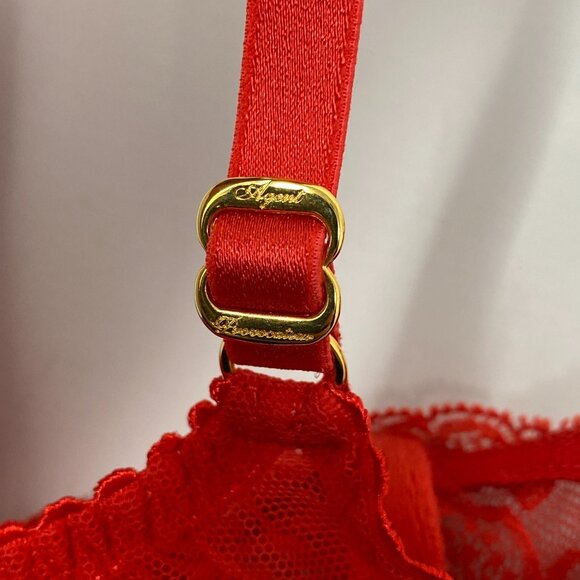 Agent Provocateur Rozlyn Red Lace Bra 32B - Picture 14 of 16